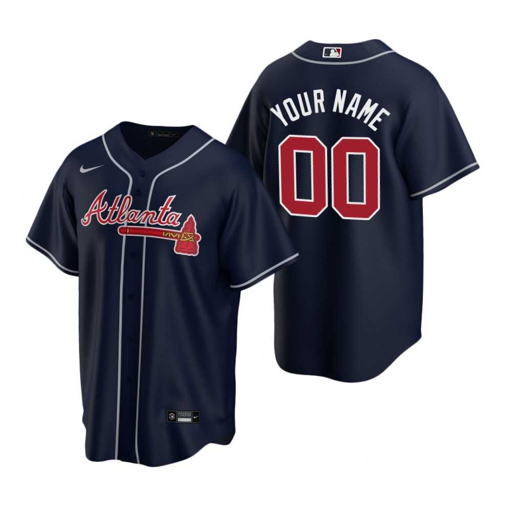 Atlanta Braves Customized Nike Navy 2020 Stitched MLB Cool Base Jersey,We sell and wholesale Atlanta Braves Customized Nike Navy 2020 Stitched MLB Cool Base Jersey on line form chian!